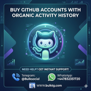buy GitHub accounts with organic activity history