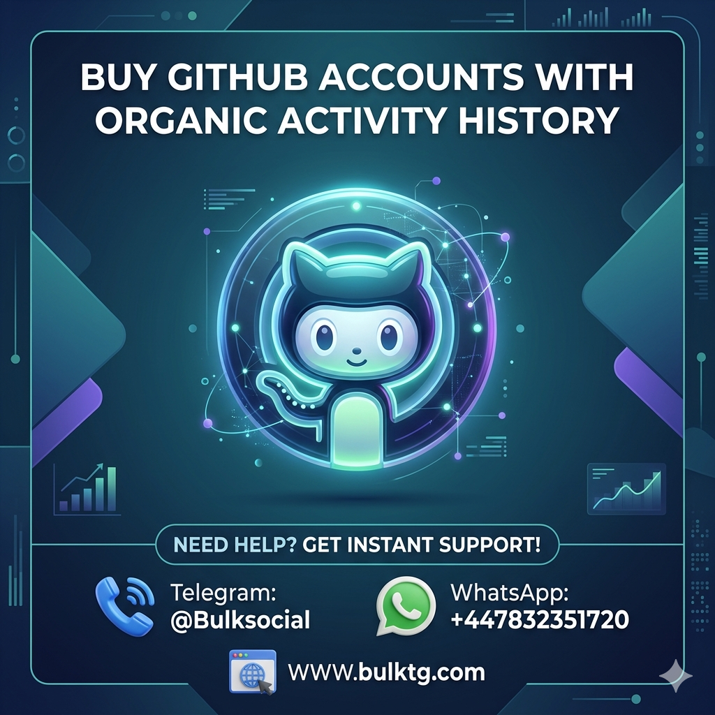buy GitHub accounts with organic activity history