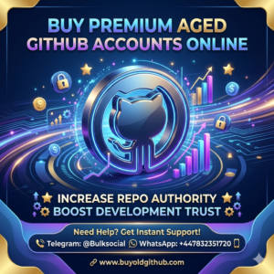Buy premium aged GitHub accounts online