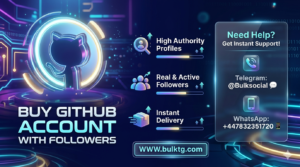 buy GitHub account with followers