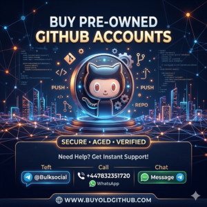 buy pre-owned GitHub accounts